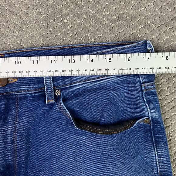 Mott & Bow Straight Jeans Men's 34 x 34 Measures 34 x 32 Blue Straight Leg - Picture 8 of 12